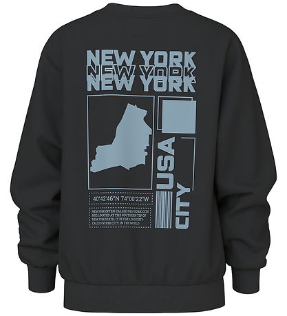 Name It Sweatshirt - NkmVasha - Sort/New York 1982 Name It Sweatshirt - NkmVasha - Sort/New York 1982