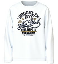 Name It Bluse - Loose - NkmVagno - Bright White/Track Field Name It Bluse - Loose - NkmVagno - Bright White/Track Field