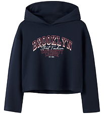 Name It Hættetrøje - NkfViala - Navy Blazer/Brooklyn Street Name It Hættetrøje - NkfViala - Navy Blazer/Brooklyn Street