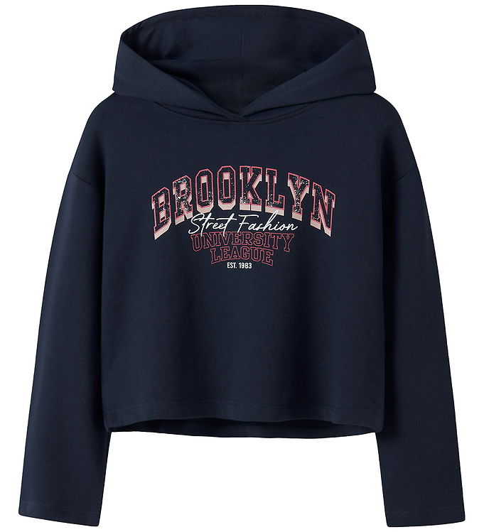 Name It Hættetrøje - NkfViala - Navy Blazer/Brooklyn Street