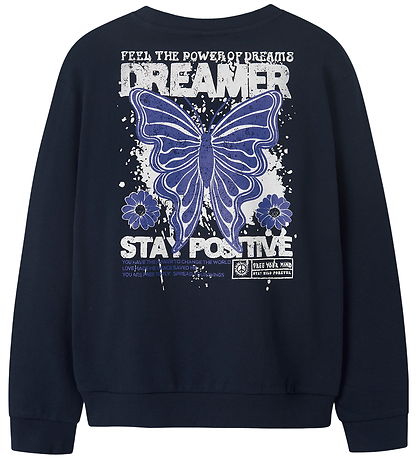 Sweat-shirt Name It - NkfVasacha - Marine Blazer/Rêveur