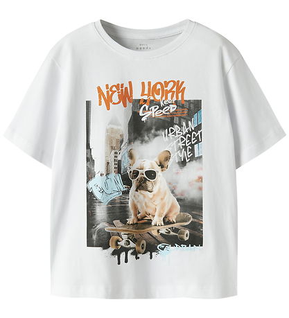 Name It T-shirt - NkmVoto - Bright White/Street Style Name It T-shirt - NkmVoto - Bright White/Street Style
