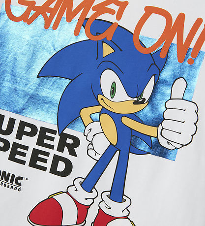 Name It T-shirt - NkmJerry - Sonic - Bright White Name It T-shirt - NkmJerry - Sonic - Bright White