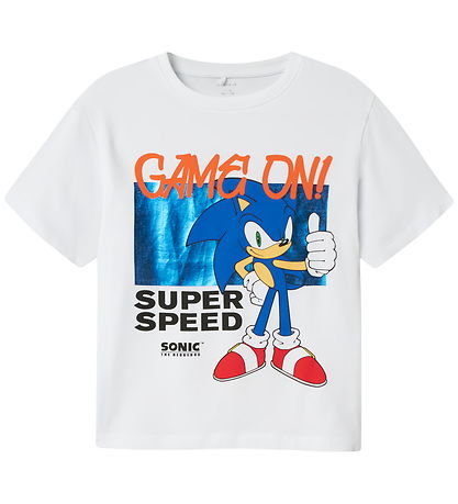Name It T-shirt - NkmJerry - Sonic - Bright White Name It T-shirt - NkmJerry - Sonic - Bright White
