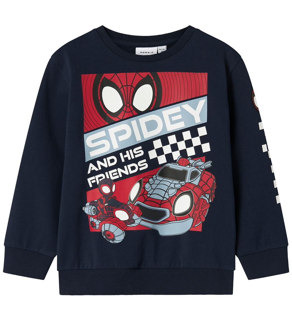 Name It Sweatshirt - NmmJo - Spidey - Navy Blazer - Name It - 2 Jahre (92) - Sweatshirts