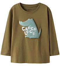 Name It Bluse - NmmVagno - Dull Guld/Croco Loco Name It Bluse - NmmVagno - Dull Guld/Croco Loco