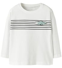 Name It Bluse - NmmVagno - Bright White/Croco lines Name It Bluse - NmmVagno - Bright White/Croco lines