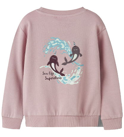 Name It Sweatshirt - NmfVasacha - Burnished Lilac/Narwhale Name It Sweatshirt - NmfVasacha - Burnished Lilac/Narwhale