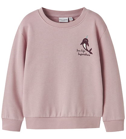 Name It Sweatshirt - NmfVasacha - Burnished Lilac/Narwhale Name It Sweatshirt - NmfVasacha - Burnished Lilac/Narwhale