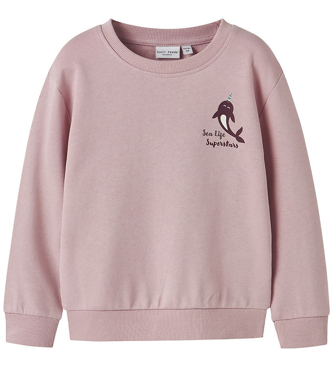 Name It NmfVasacha Sweatshirt - Burnished Lilac/Narwhale