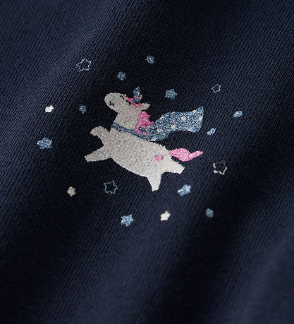 Sweat-shirt Name It - NmfVasacha - Marine Blazer/Unicorn