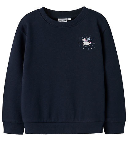 Sweat-shirt Name It - NmfVasacha - Marine Blazer/Unicorn