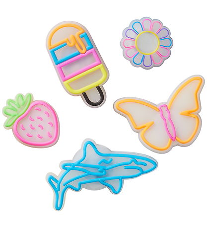 Crocs Vedhæng - Light Up Sommer - 5-pak Crocs Vedhæng - Light Up Sommer - 5-pak