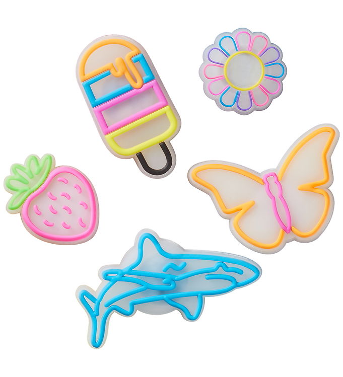 Crocs Vedhæng - Light Up Sommer - 5-pak