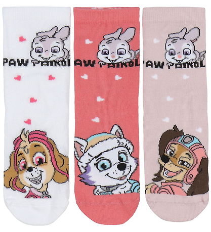 Name It Socks - 3-Pack - NmfJippy - Paw Patrol - Pink