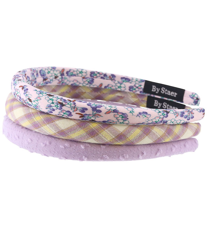 By Stær Hårbøjler - 3-pak - Augusta - Lilla Mix