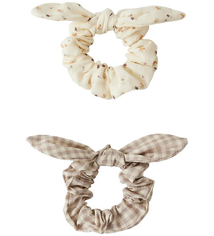 Lil Atelier Hårelastikker - 2-pak - NkfAcc - Turtledove/Etherea