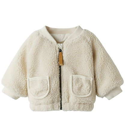 Lil Atelier Fleecejakke - NbnLajo - Turtledove/Moon