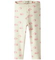 Lil Atelier Leggings - NbnLayo - Noos - Turtledove/PINK CLOUD Lil Atelier Leggings - NbnLayo - Noos - Turtledove/PINK CLOUD