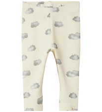 Lil Atelier Leggings - NbnLayo - Noos - Turtledove/BLUE CLOUD Lil Atelier Leggings - NbnLayo - Noos - Turtledove/BLUE CLOUD
