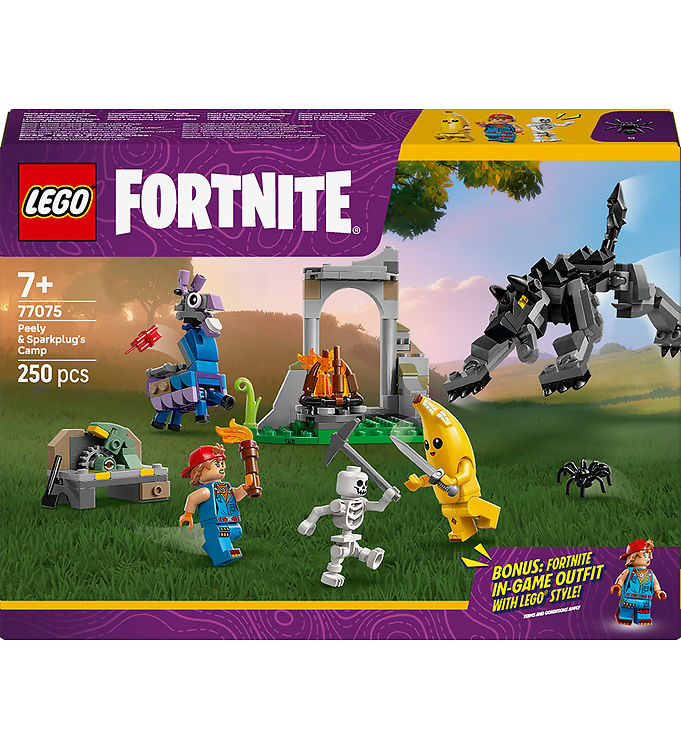 LEGO® Fortnite - Peely og Sparkplugs lejr 77075 - 250 Dele