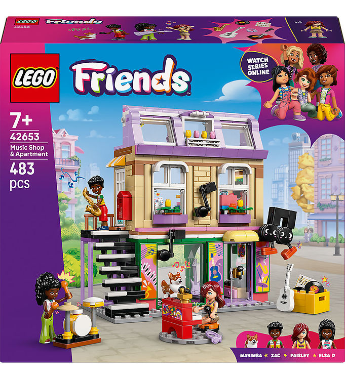 LEGO® Friends - Musikbutik og lejlighed 42653 - 483 Dele