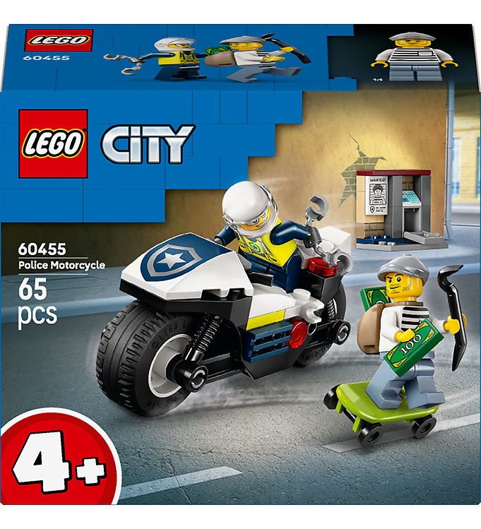 60455 LEGO City Politimotorcykel på forbryderjagt
