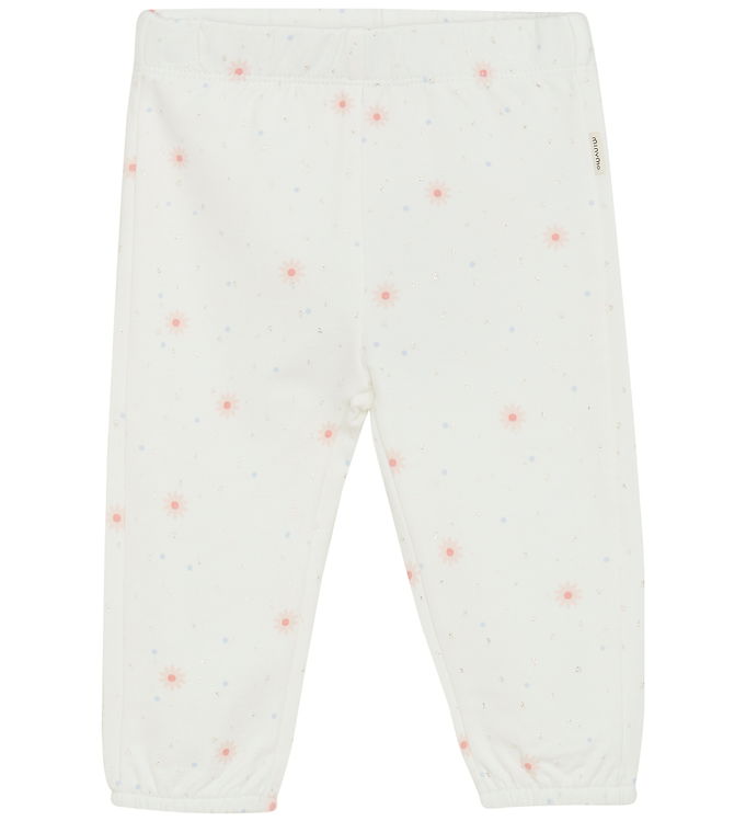 Minymo Sweatpants Viskose/Bomuld - Marshmallow White
