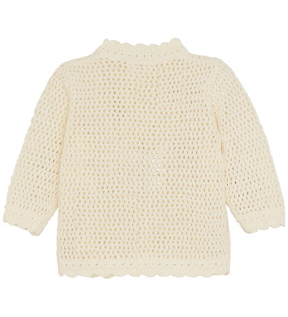 Minymo Cardigan - Strik - Marshmallow White Minymo Cardigan - Strik - Marshmallow White