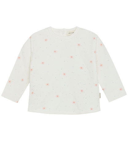 Minymo Sweatshirt - Viskose/Bomuld - Marshmallow White