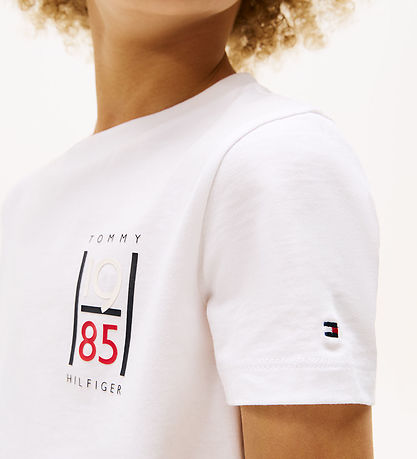 T-Shirt Tommy Hilfiger - Graphique - Blanc