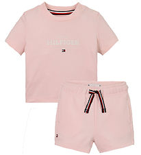 Tommy Hilfiger Shortssæt - Monotype - Precious Pink Tommy Hilfiger Shortssæt - Monotype - Precious Pink