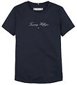 Tommy Hilfiger T-shirt - Script Slim - Dark Night Navy Tommy Hilfiger T-shirt - Script Slim - Dark Night Navy
