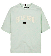 Tommy Hilfiger T-shirt - Varsity - Dew Green Heather Tommy Hilfiger T-shirt - Varsity - Dew Green Heather