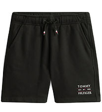 Tommy Hilfiger Sweatshorts - Flag - Sort Tommy Hilfiger Sweatshorts - Flag - Sort