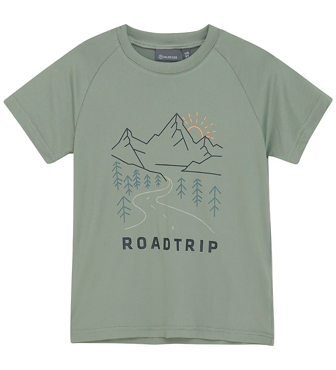 Color Kids T-shirt - Baselayer - Iceberg Green