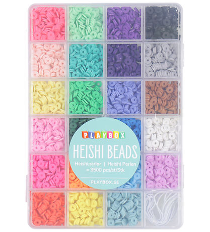 Playbox Perler - Heishi Perler I Opbevaringsæske - 3500 stk. Playbox Perler - Heishi Perler I Opbevaringsæske - 3500 stk.