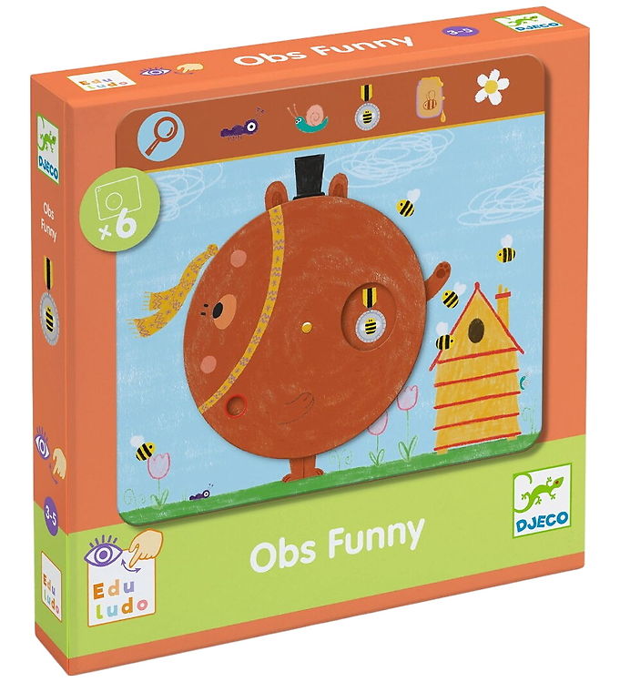 Djeco Spil - Find Og Drej - Obs Funny
