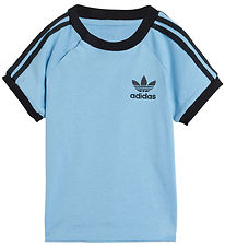 adidas Originals T-shirt - 3S - Ashblu adidas Originals T-shirt - 3S - Ashblu