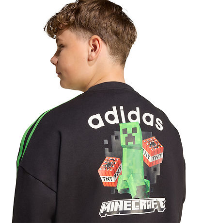 adidas Originals Sweatshirt - Crew - Minecraft - Sort