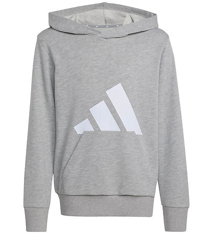 adidas Performance Hoodie - J BL FT HD 280 - Mgreyh/White