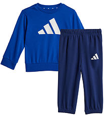 adidas Performance Sweatsæt - I BL FT JOG - Royblu/White adidas Performance Sweatsæt - I BL FT JOG - Royblu/White