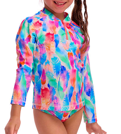 Funkita Badebluse - Zippy Rash Vest - UV50+ - Tickle Pink