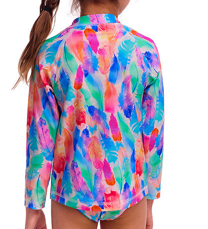 Funkita Badebluse - Zippy Rash Vest - UV50+ - Tickle Pink Funkita Badebluse - Zippy Rash Vest - UV50+ - Tickle Pink