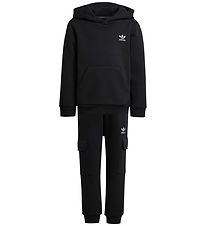 adidas Originals Sweatsæt - Hoodie FZ Cargo - Sort adidas Originals Sweatsæt - Hoodie FZ Cargo - Sort