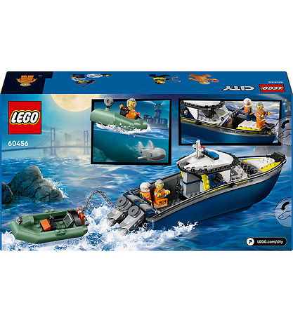 LEGO® City - Politibåd På Forbryderjagt 60456 - 264 Dele