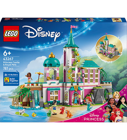 LEGO® Disney - Prinsesseslot Og Royale Kæledyr 43267 - 787 Dele