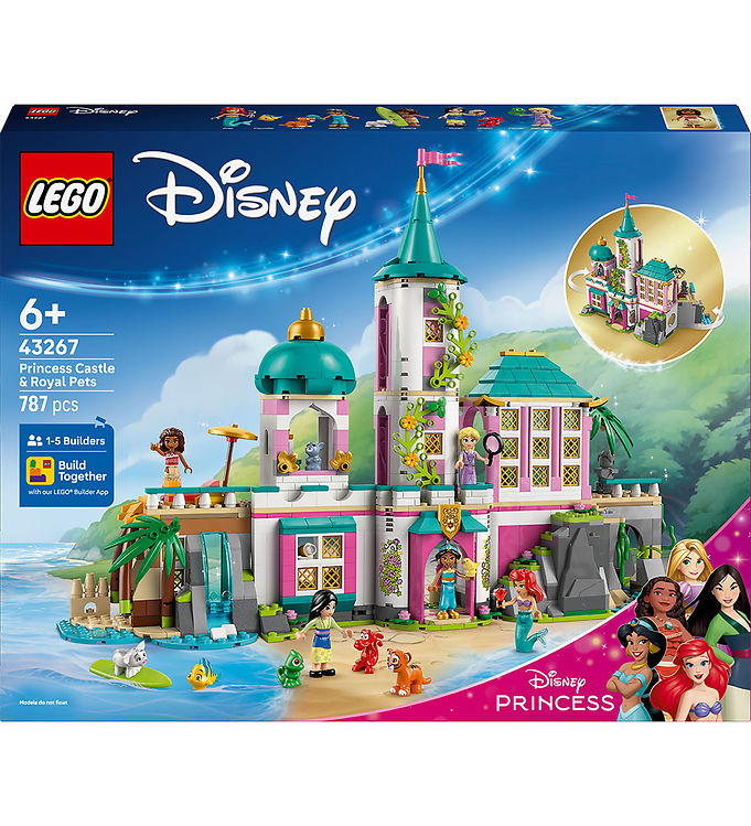 LEGO® Disney - Prinsesseslot Og Royale Kæledyr 43267 - 787 Dele