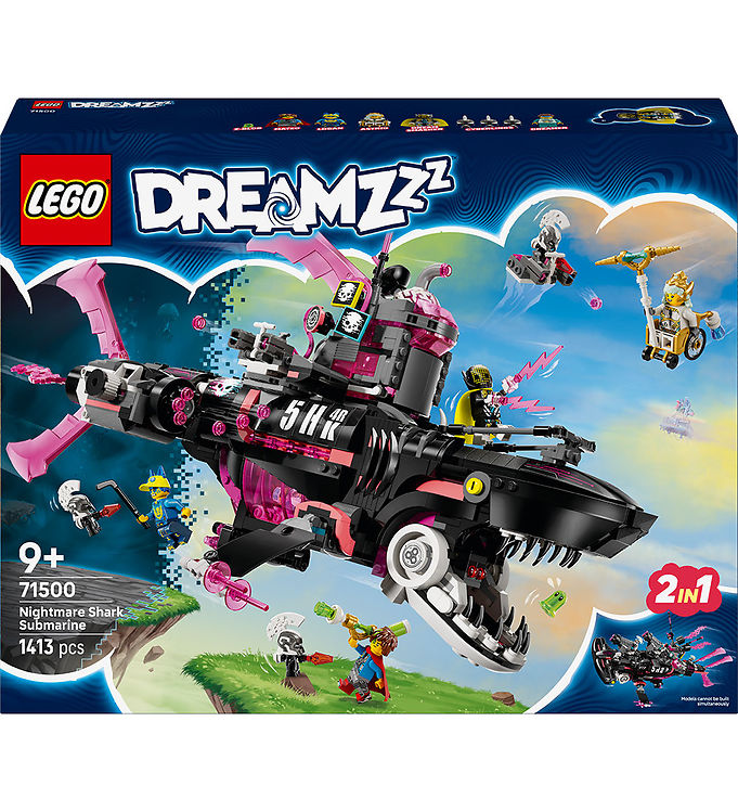 LEGO® DREAMZzz - Mareridtshaj-ubåd 71500 - 1413 Dele