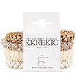 Kknekki Hårelastikker - 4-pak - Brun/Beige/hvid Kknekki Hårelastikker - 4-pak - Brun/Beige/hvid